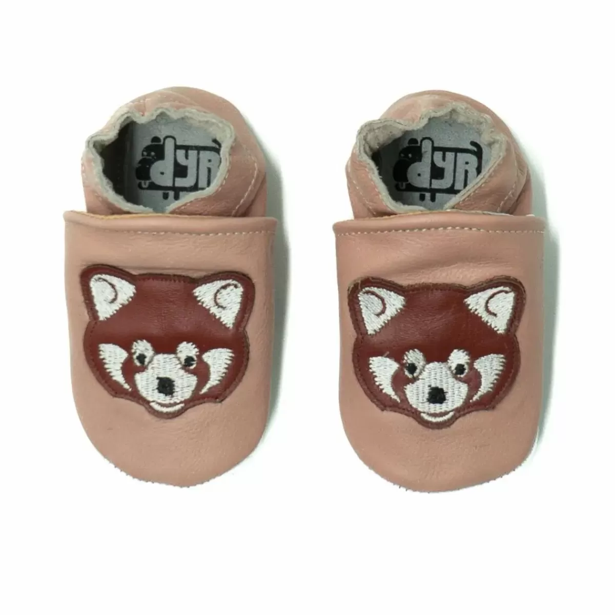Scarpine Giocose per Bambini Panda Carino - Design Morbido con Dettagli Animaletti, Colori Rosa Sabbia e Rosso