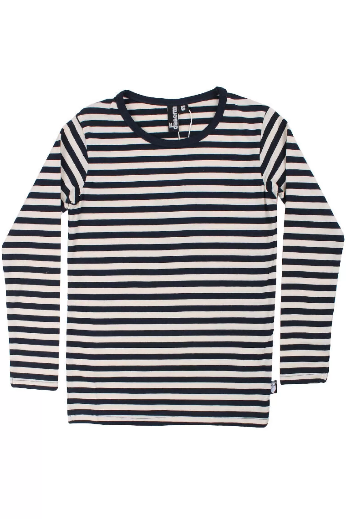 Danefæ Ess: Maglione Elegante in Lana Danerocky - Mezza Manica Confezione Morbida, Blu Marino/Gesso Bicolore