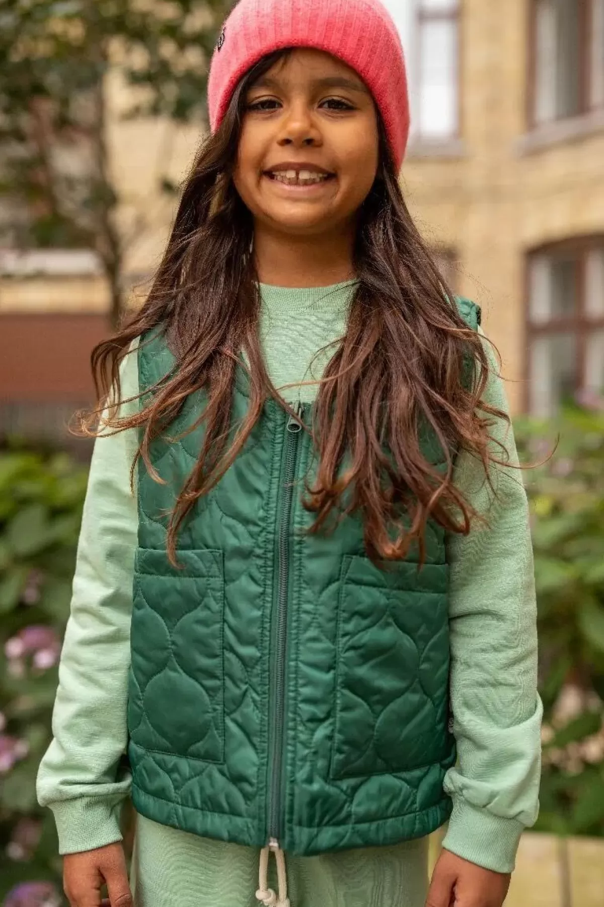 Danefa Ess Giubbotto Termico Midlayer Saltholm per Bambini - Verde Militare Scuro