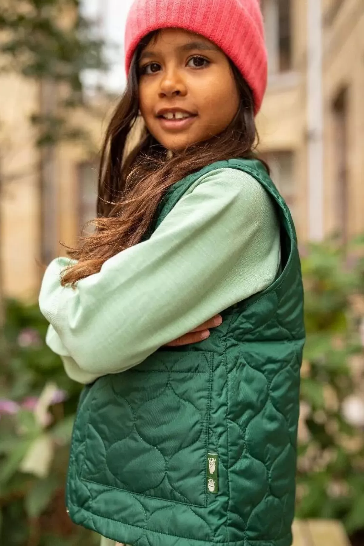 Danefa Ess Giubbotto Termico Midlayer Saltholm per Bambini - Verde Militare Scuro