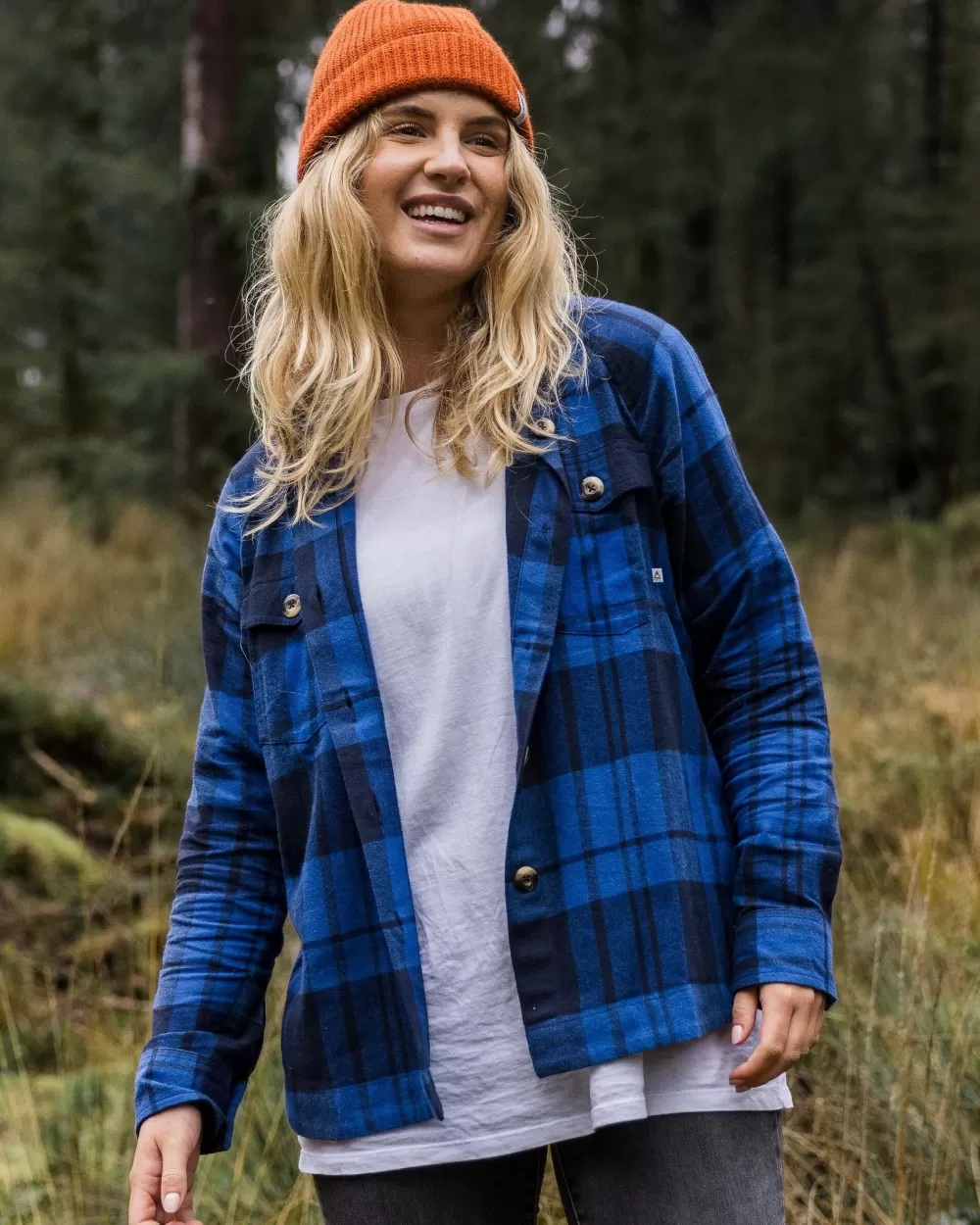 Camicia Femminile in Tessuto Organico Quadri - Passenger Harmony Collection