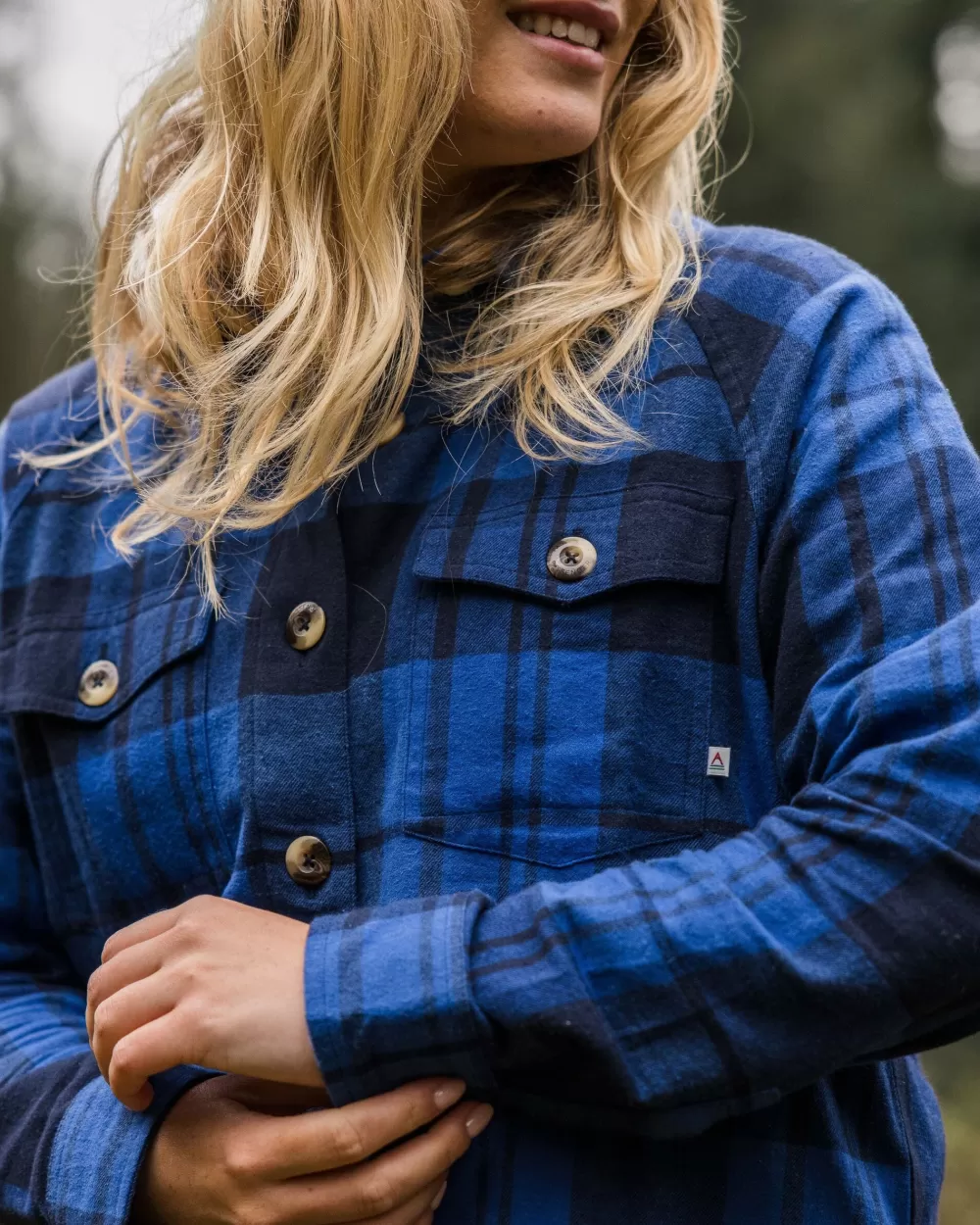 Camicia Femminile in Tessuto Organico Quadri - Passenger Harmony Collection