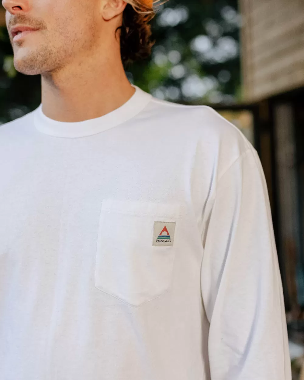 Maglia Classica Sostenibile Passenger - Realizzata in Cotone Riciclato, Manica Lunga Confortevole