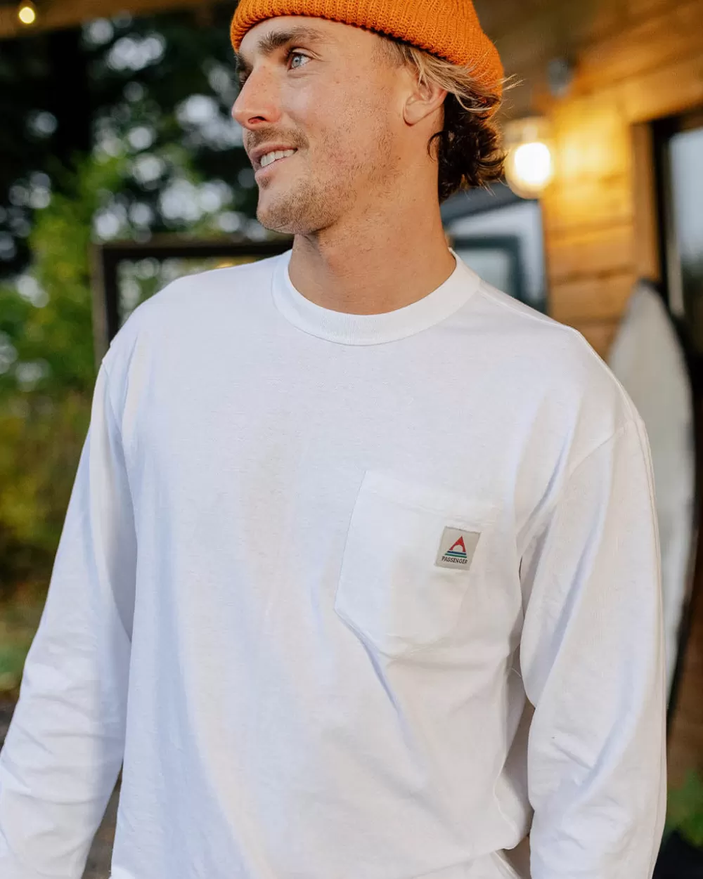Maglia Classica Sostenibile Passenger - Realizzata in Cotone Riciclato, Manica Lunga Confortevole