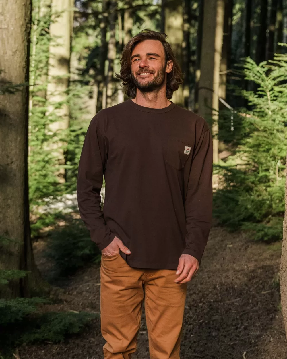 Maglia Passenger Classica a Maniche Lunghe - Comoda Vestibilità in Tessuto Riciclato Eco-Sostenibile