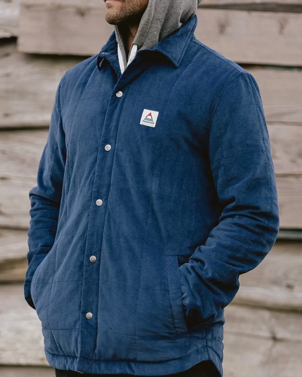 Giacca in velluto a coste imbottita con design oversize - Camicia oversize invernale Passenger Lachelt