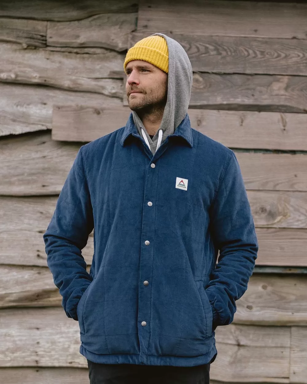 Giacca in velluto a coste imbottita con design oversize - Camicia oversize invernale Passenger Lachelt