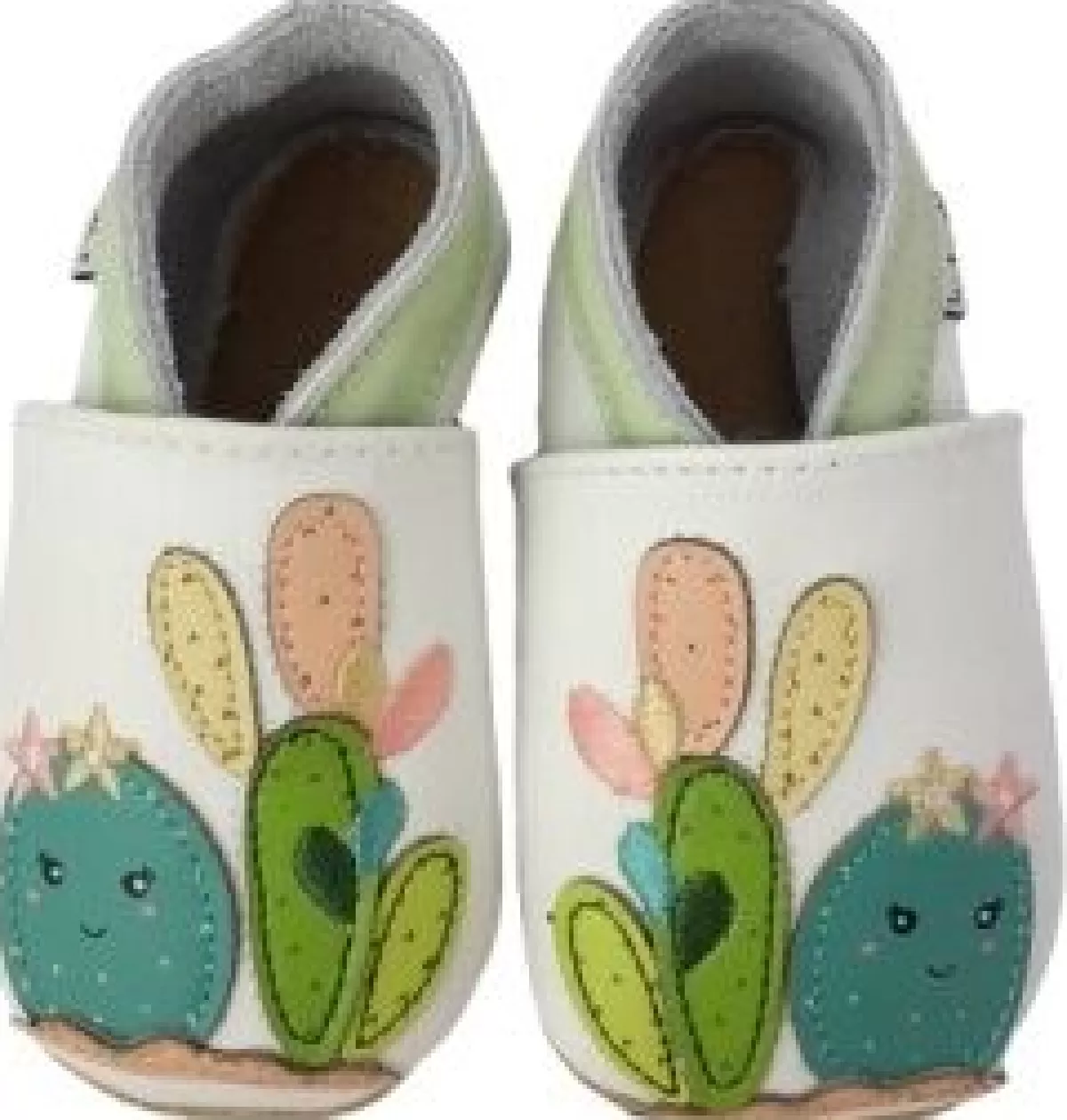 Danefæ Pantofole Casa Saldi - Lana e Miele con Rifiniture Cactus