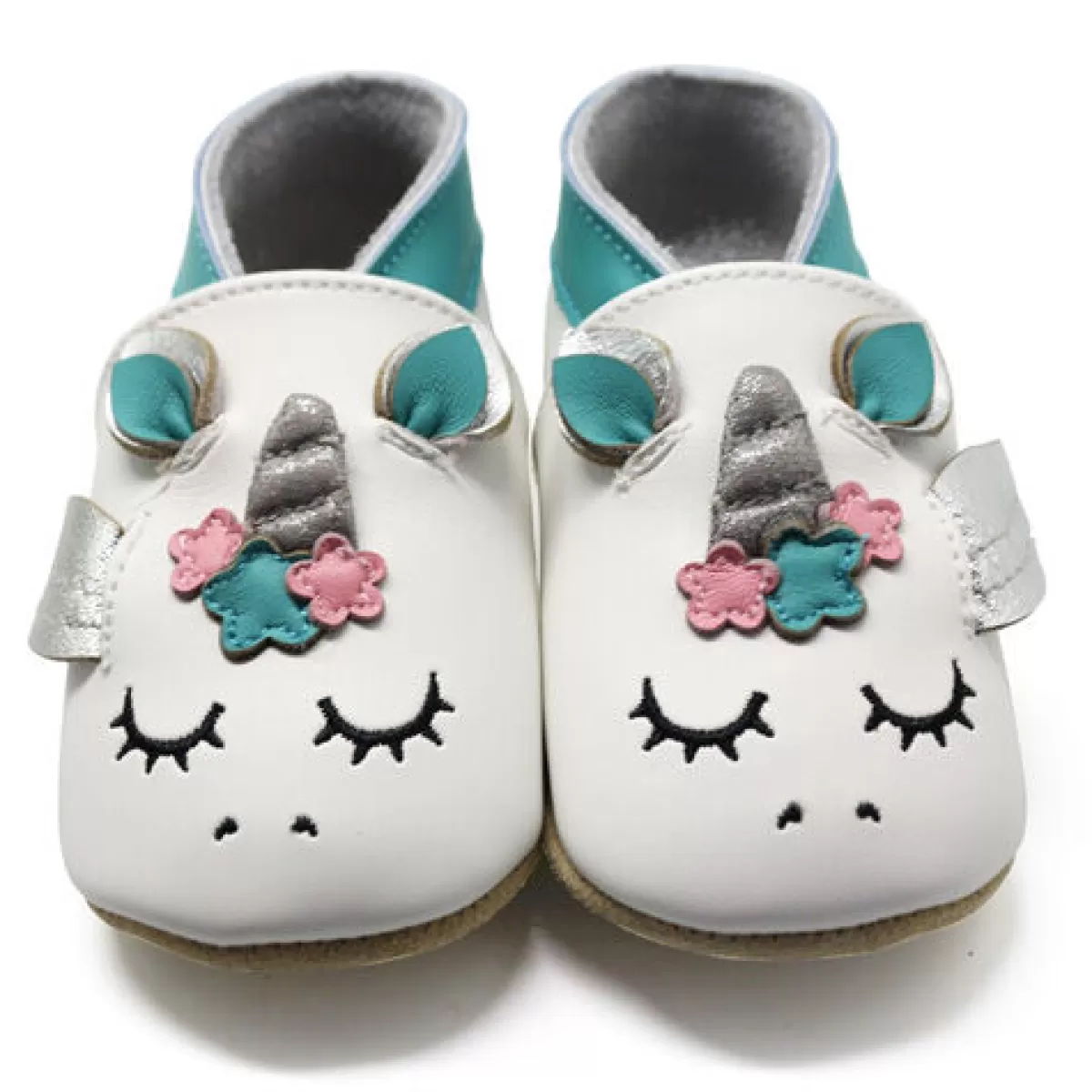 Scarpe Casa Morbide Danefae con Design Unicorno - Latte e Miele Collection - Pantofole Casual Comode per Interni