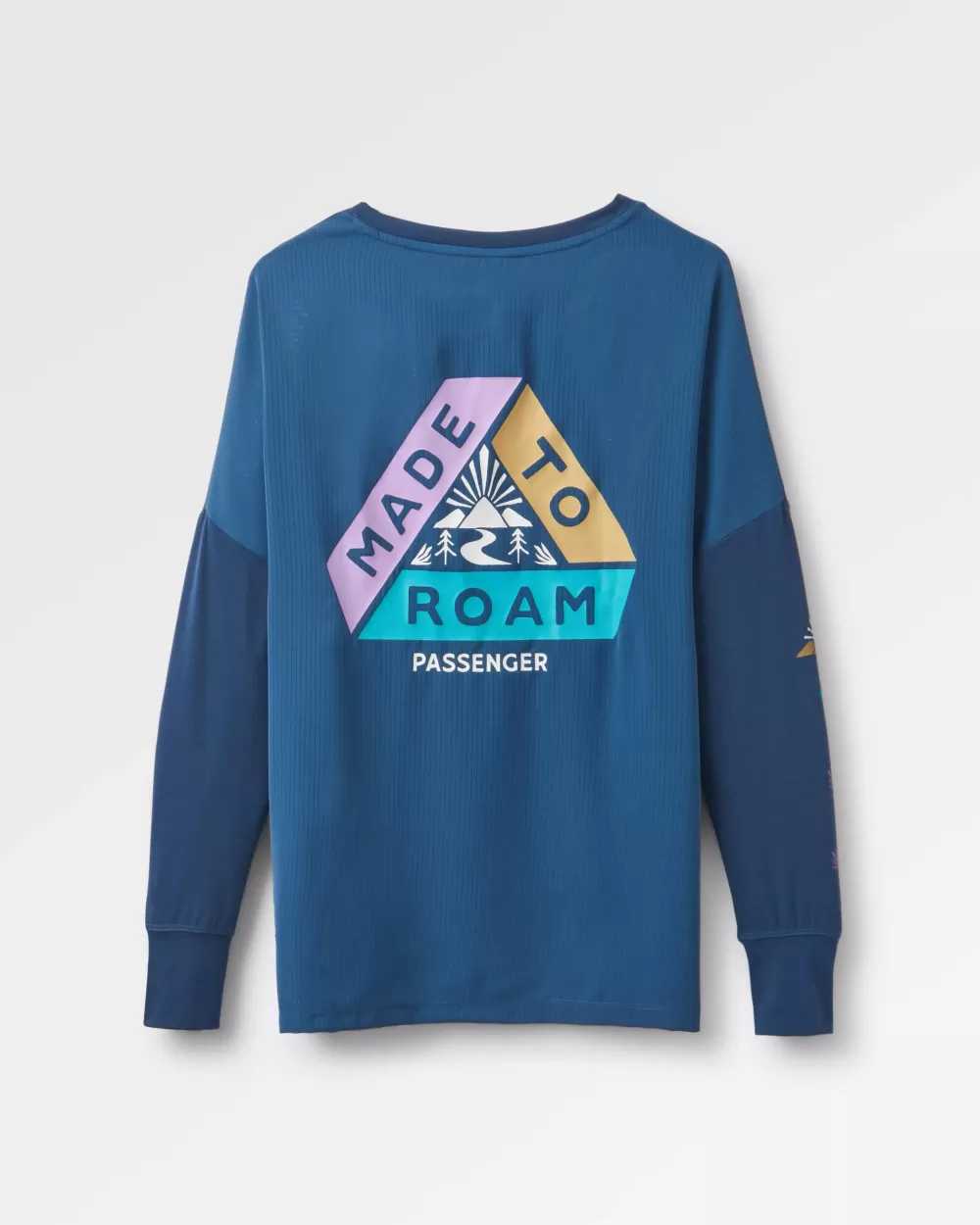 Maglia Sportiva Eco-Friendly con Design Lotus per Donna - Manica Lunga Confortevole