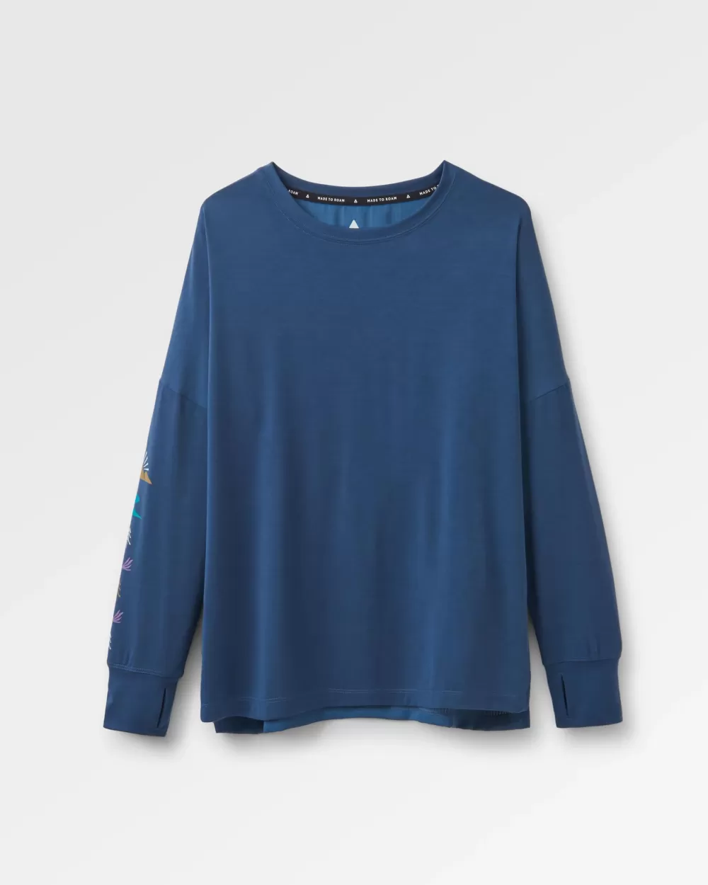 Maglia Sportiva Eco-Friendly con Design Lotus per Donna - Manica Lunga Confortevole