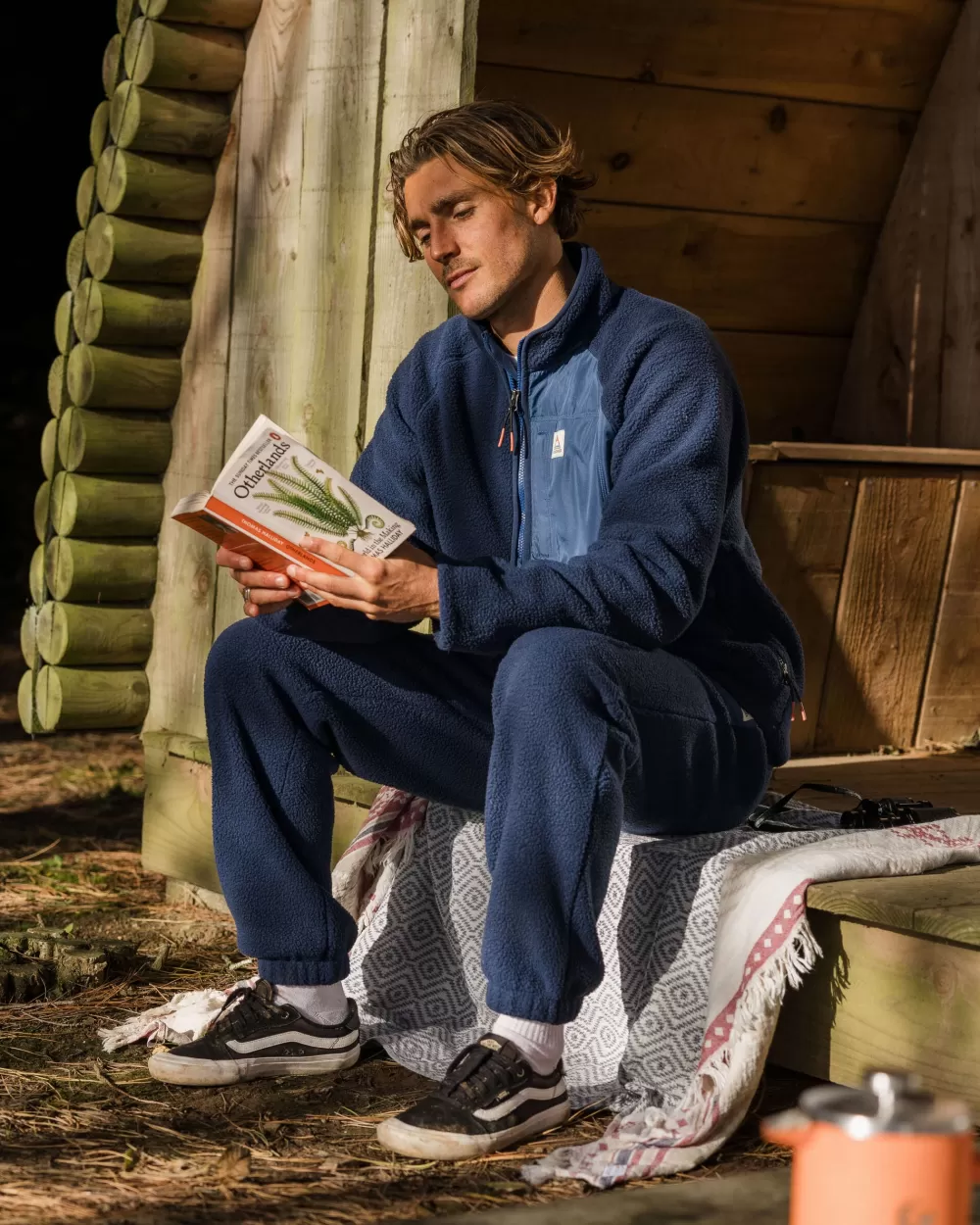 Pantaloni Jogger Confortevoli Floris van Bommel - Pile Sherpa Rigenerato da Materiali Ecologici, Design Fuori Rete per Stile Sostenibile