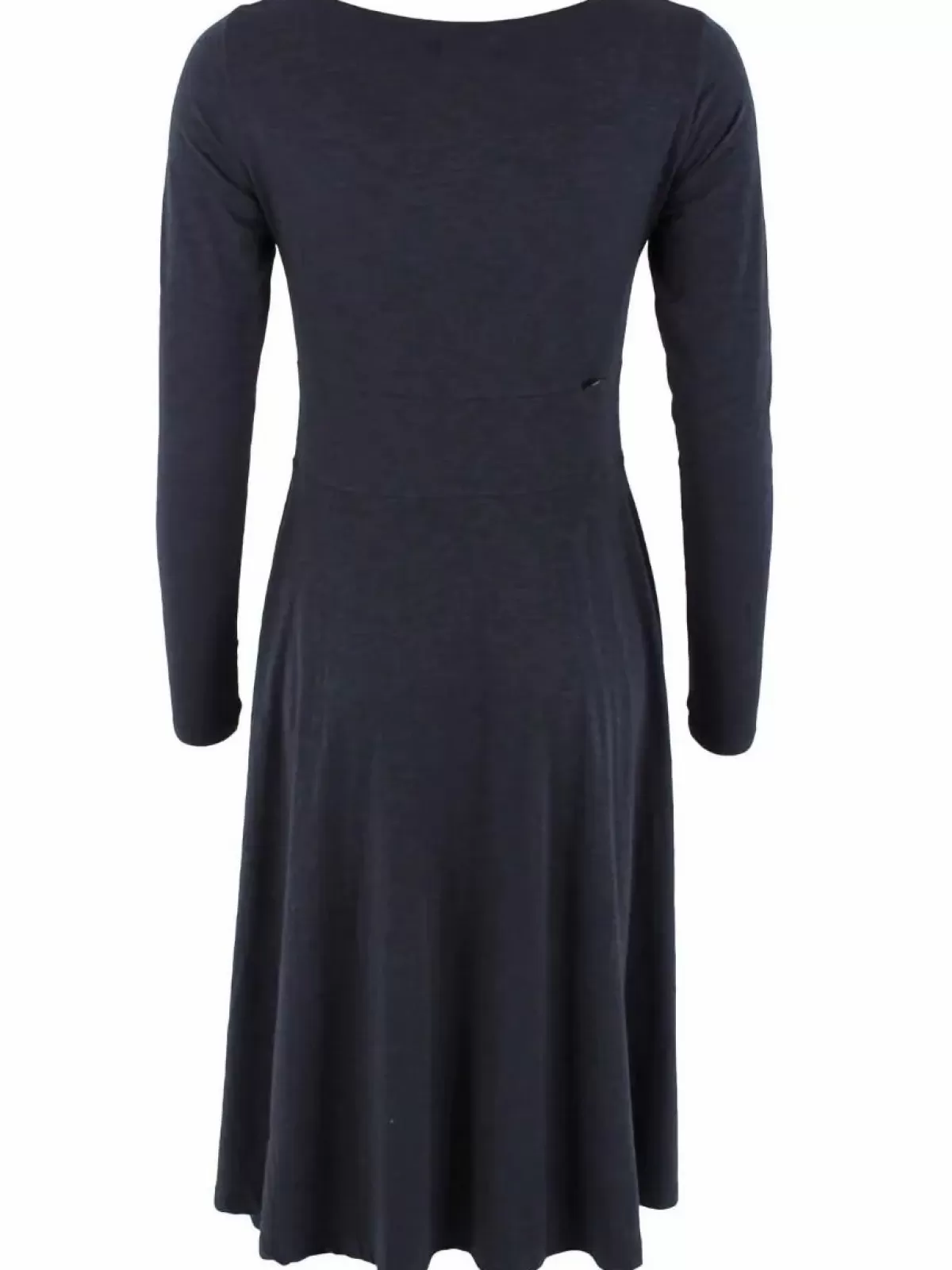 Abito Elegante in Viscosa Biologica Danesigrid - Blu Notte Confezionato a Mano 

（：，