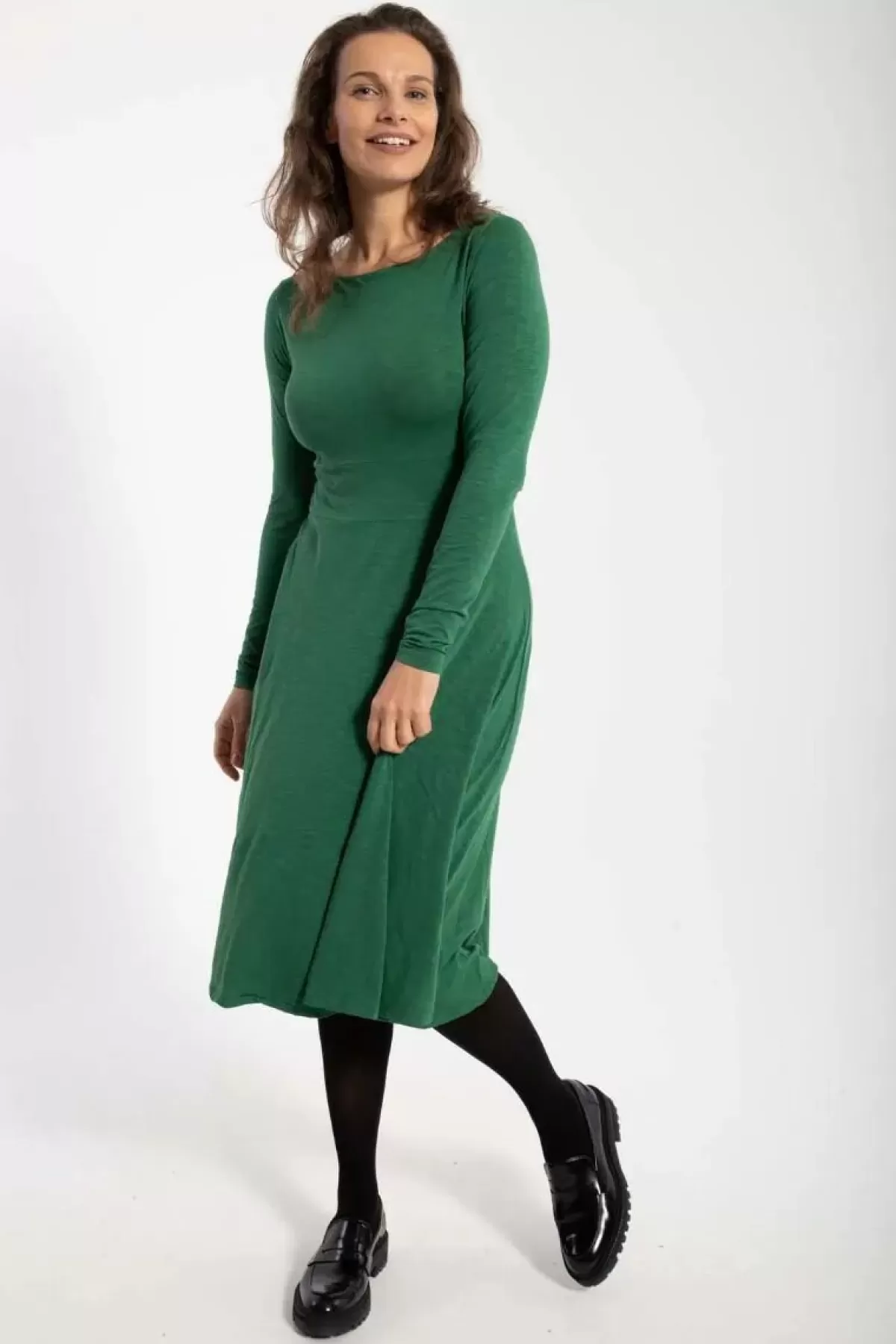 Abito Viscosa Biologica Danesigrid - Verde Mimetica Autunno/Inverno Dame Danefæ

（：，