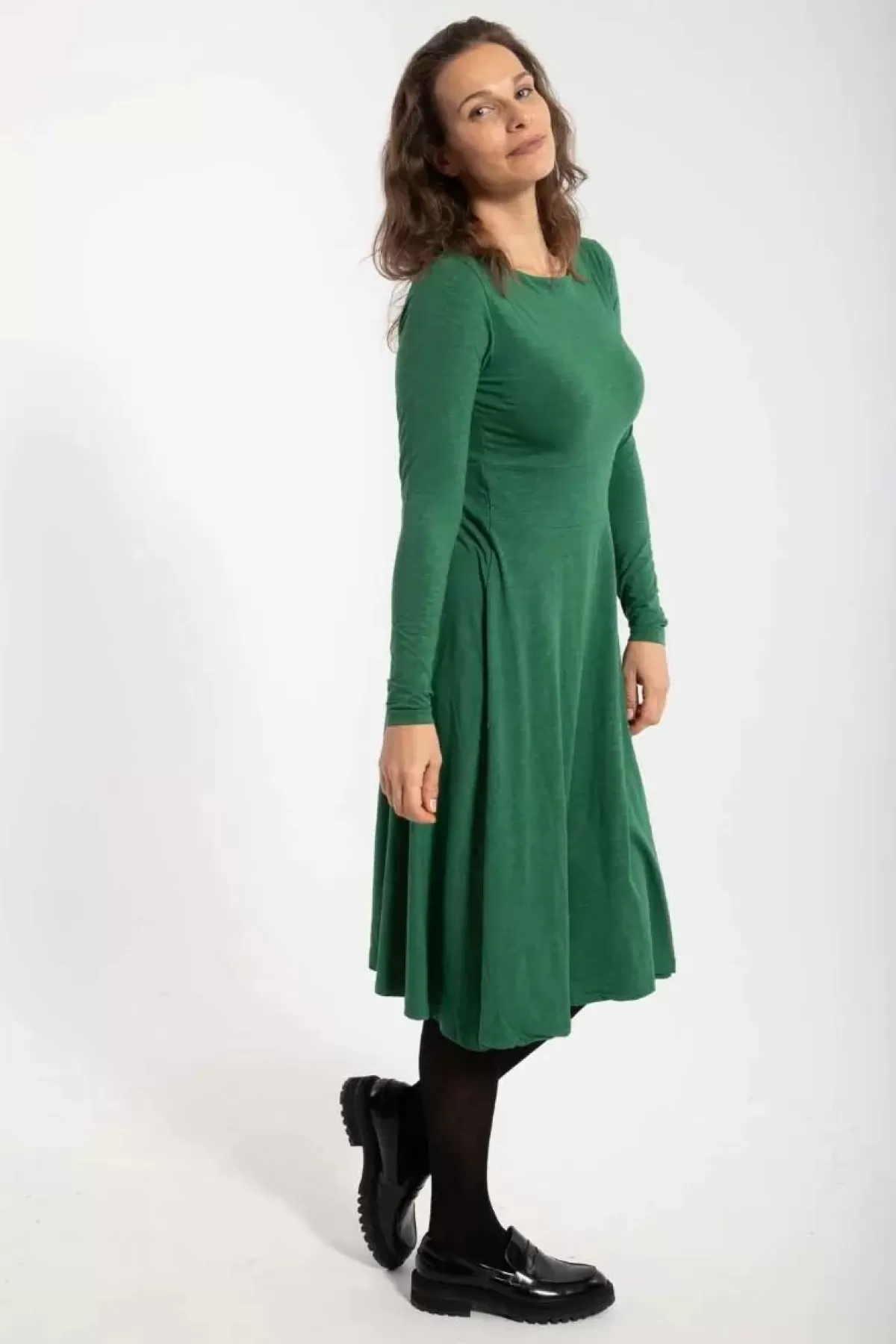 Abito Viscosa Biologica Danesigrid - Verde Mimetica Autunno/Inverno Dame Danefæ

（：，