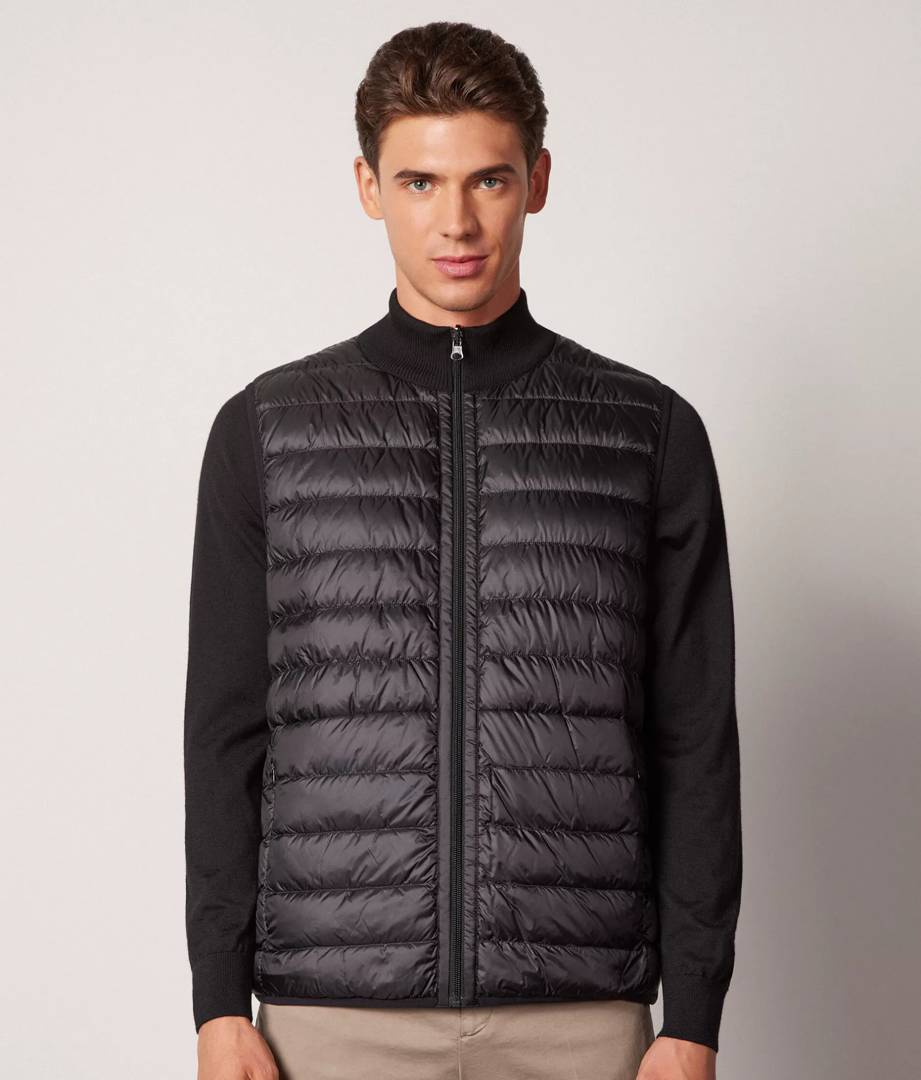 Falconeri Giubbino Reversibile Cashmere e Piumino - Imbottitura Premium Nero Cod.9107 Edizione Limitata