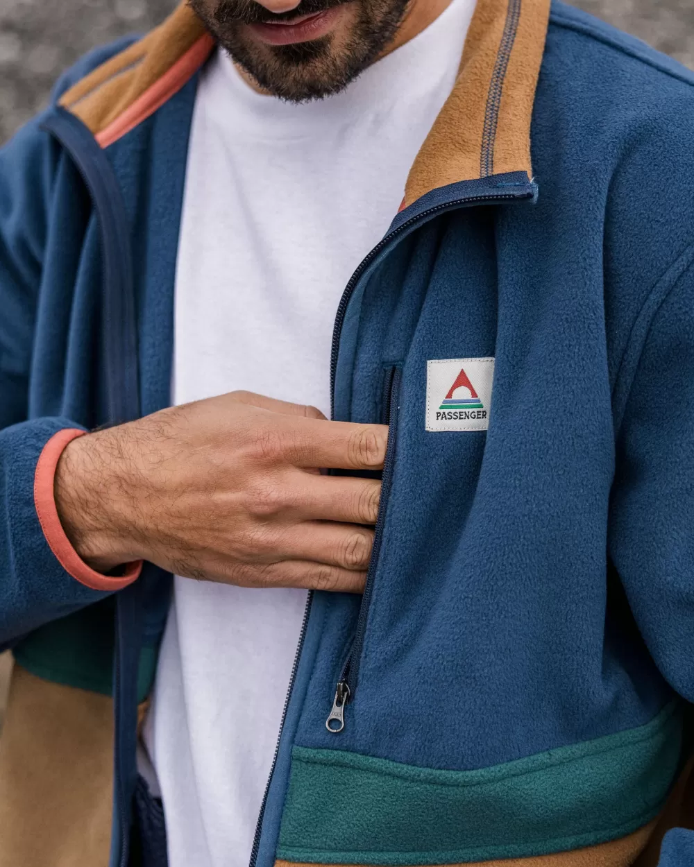 Floris van Bommel Giacca Tecnica Ridge - Pile Riciclato con Zip Frontale Integrale, Morbido e Confortevole