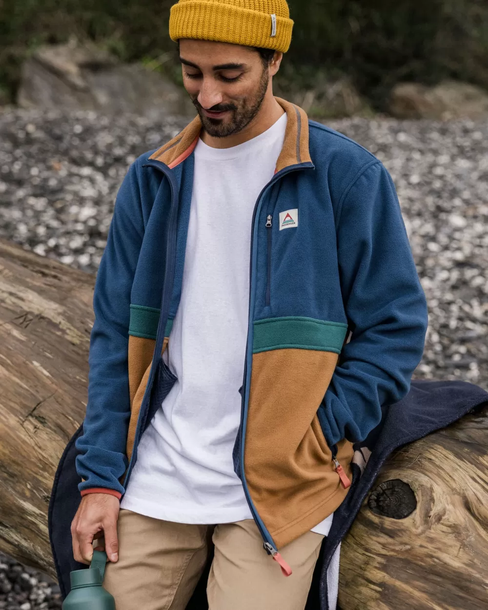 Floris van Bommel Giacca Tecnica Ridge - Pile Riciclato con Zip Frontale Integrale, Morbido e Confortevole