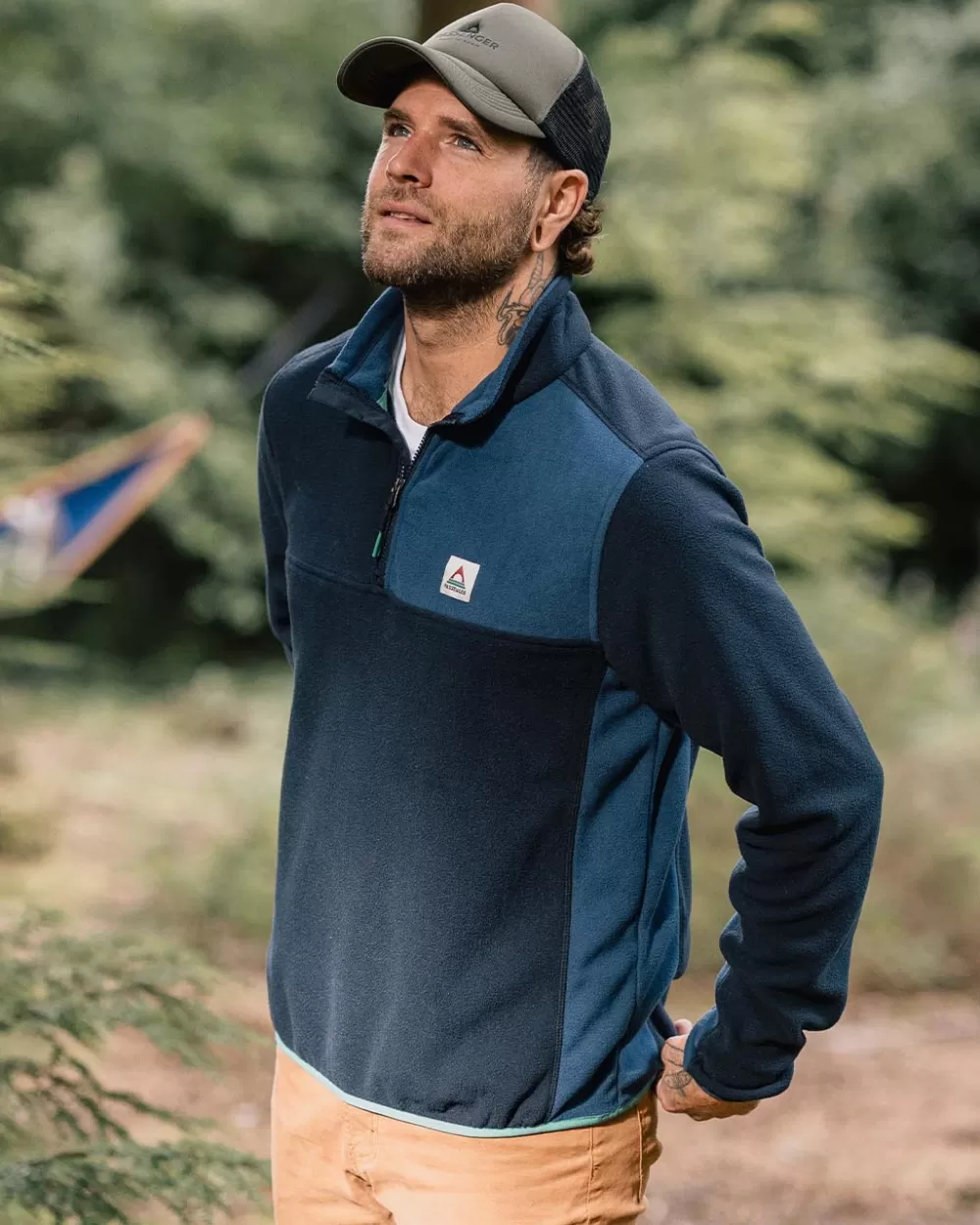 Passenger Root - Felpa Ecologica con Zip Parziale in Pile Riciclato, Comfort e Stile Unisex