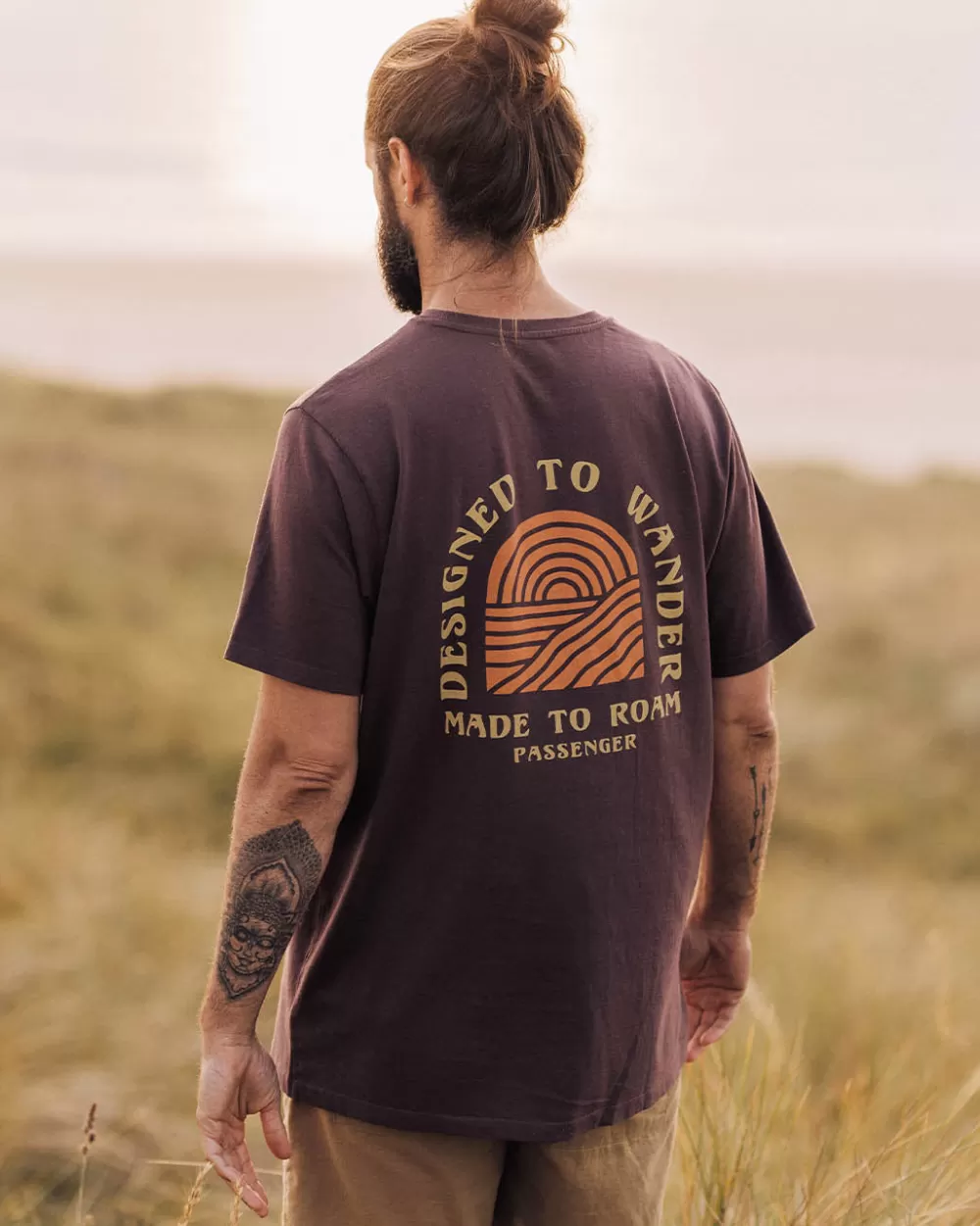 Floris van Bommel Maglia Sera - Cotone Rigenerato Ecologico con Trama Artigianale, T-Shirt Casual Design Essenziale