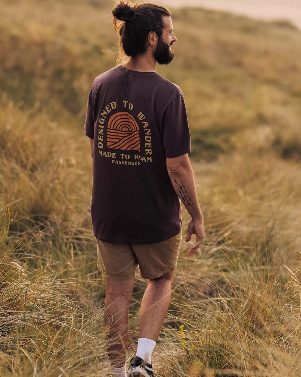 Floris van Bommel Maglia Sera - Cotone Rigenerato Ecologico con Trama Artigianale, T-Shirt Casual Design Essenziale