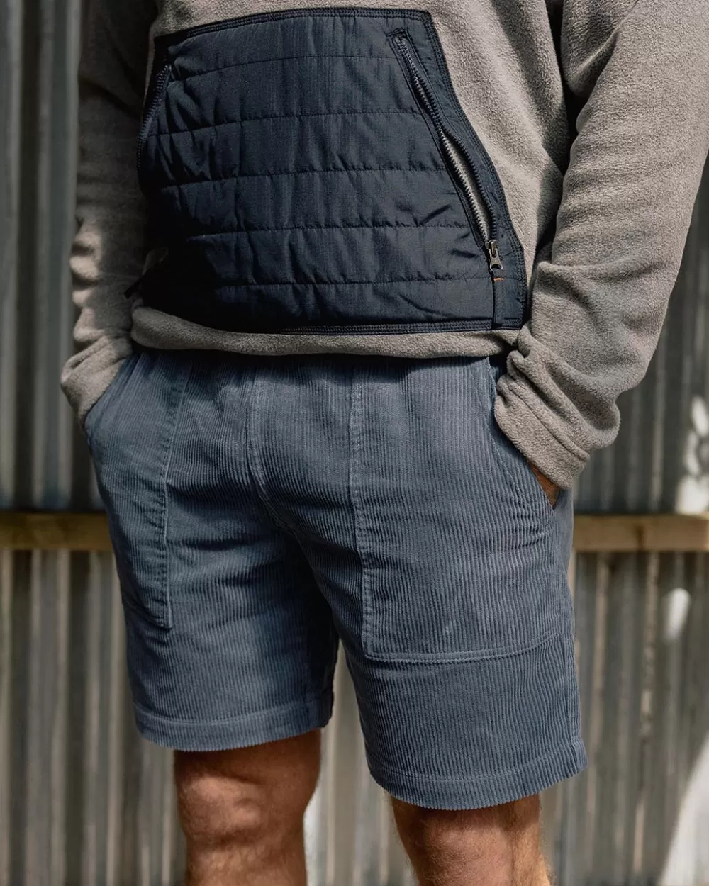 Floris van Bommel Shorts Comodi in Velluto Topanga - Pantaloncini Eleganti Uomo con Design Classico, Ideali per Primavera ed Estate