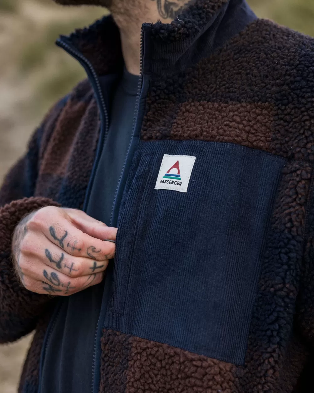 Floris van Bommel Giacca Escursionista in Pile Sherpa Rigenerato - Rivestimento Morbido a Doppio Strato per Massimo Calore