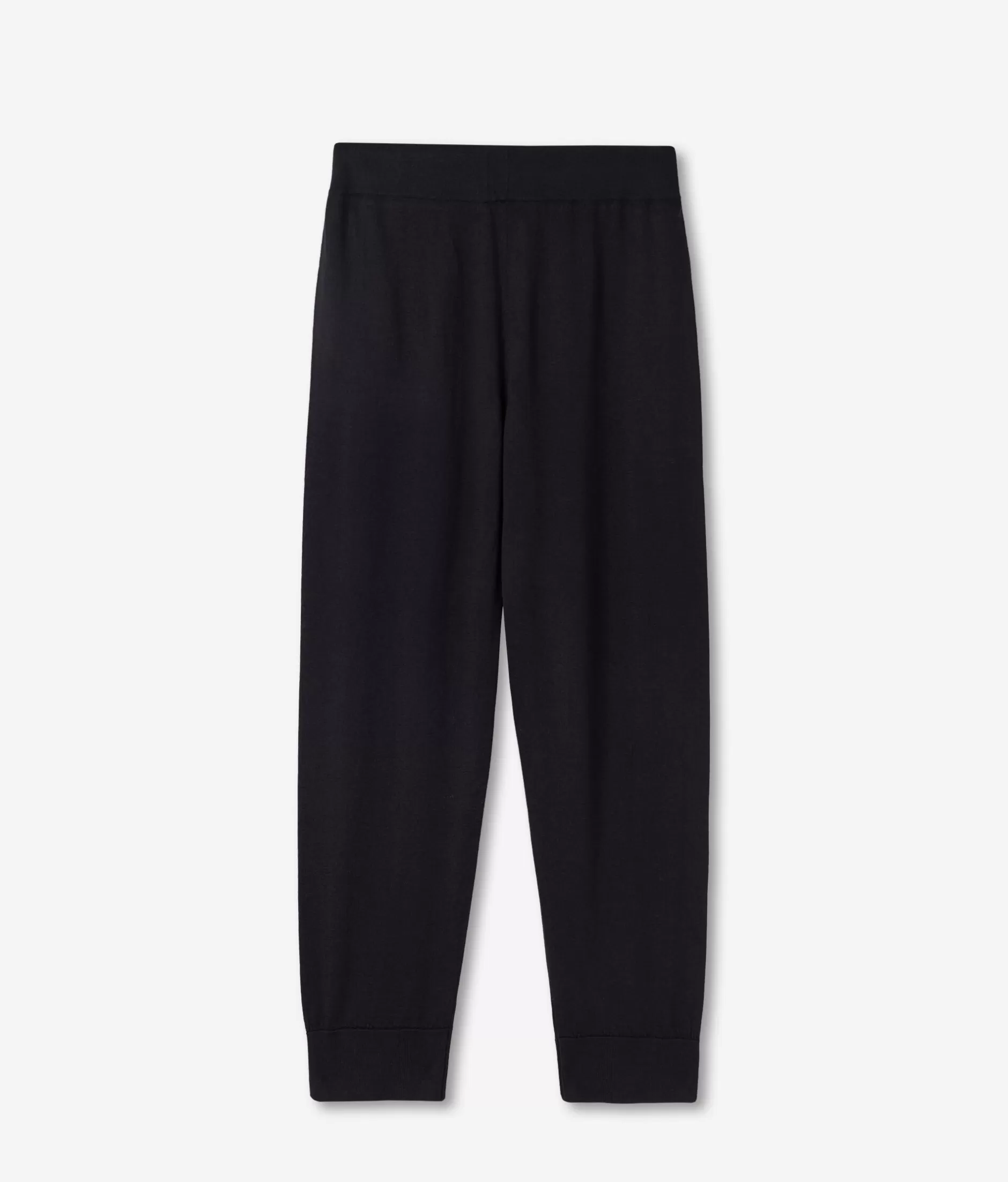 Falconeri Pantaloni in Cashmere Ultrafine con Polsino - Modello 9107 Nero Assoluto, Lusso e Morbidezza Senza Paragoni