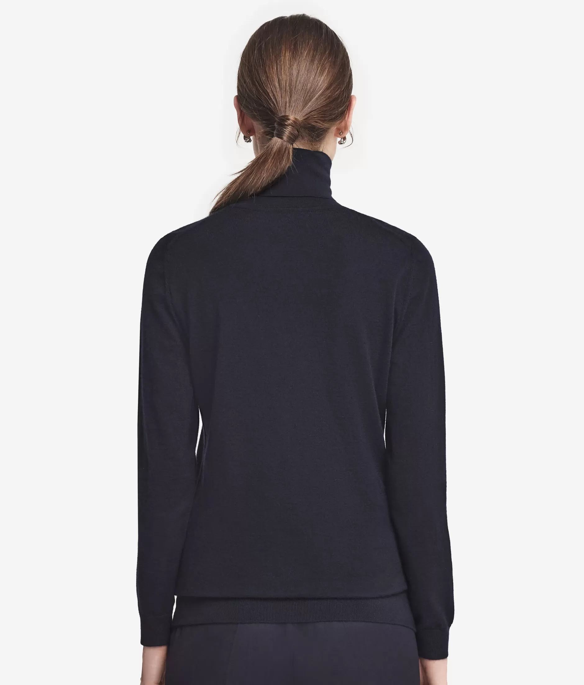 Falconeri Dolcevita in Cashmere Superfine - Blu Navy Classico, Morbido Confortevole per Autunno/Inverno