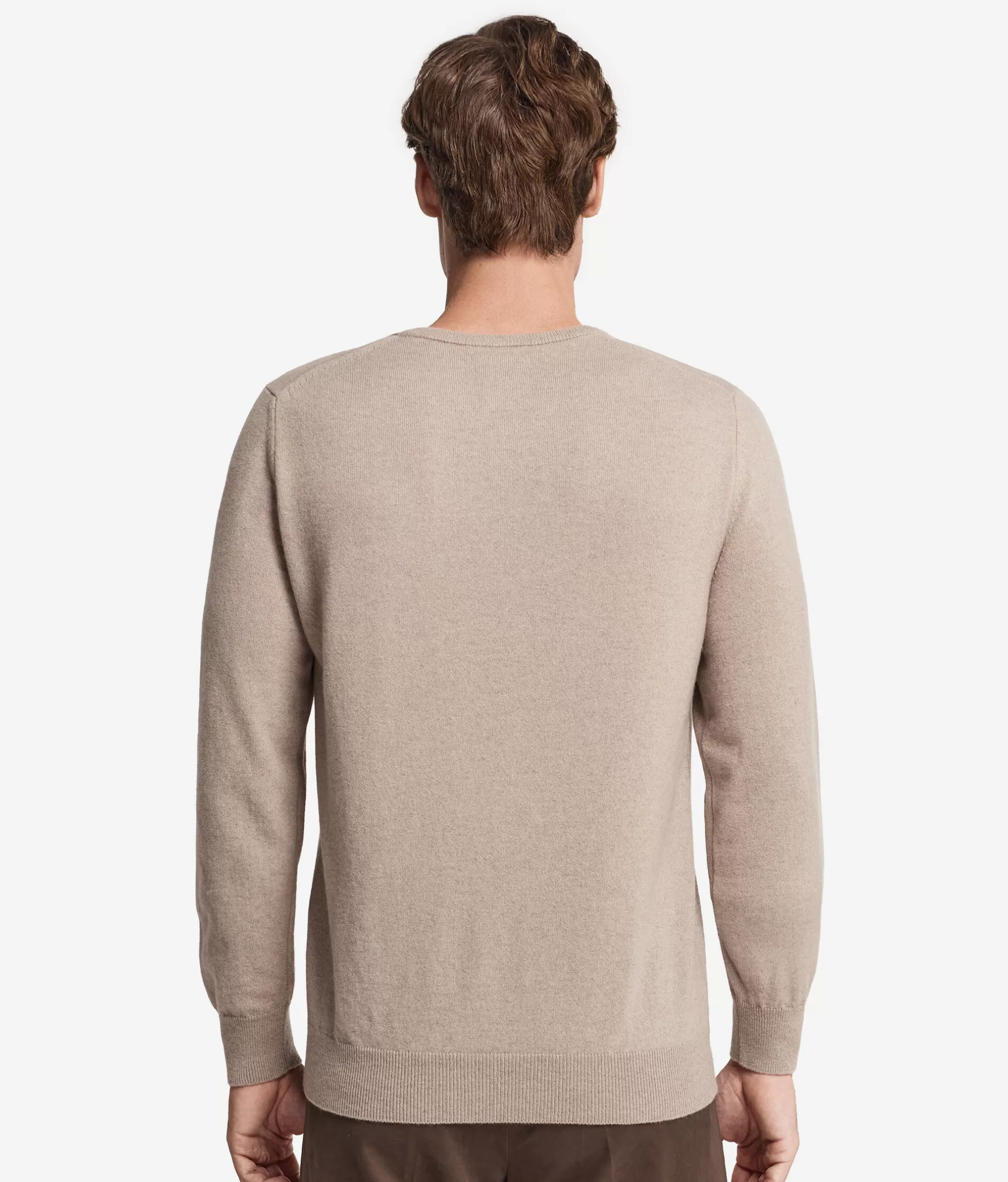 Maglione Falconeri in Cashmere Extra Morbido - Beige Sabbia con Collo Alto, Modello Autunno 2023 - Intramontabile e Confortevole