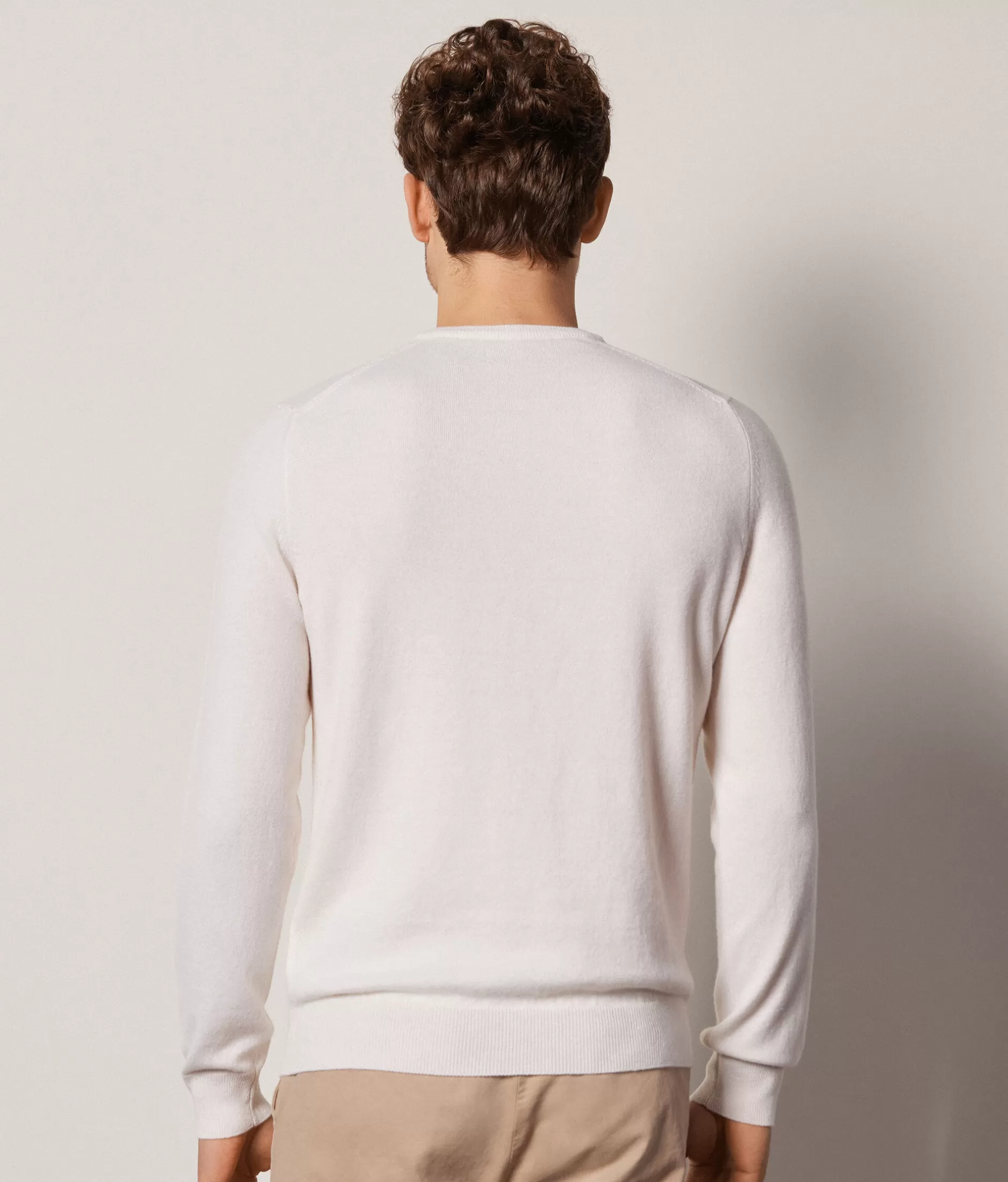 Falconeri Maglione Cashmere Ultra Morbido Confezione Elegante - Bianco Latteo, Comodità Senza Pari