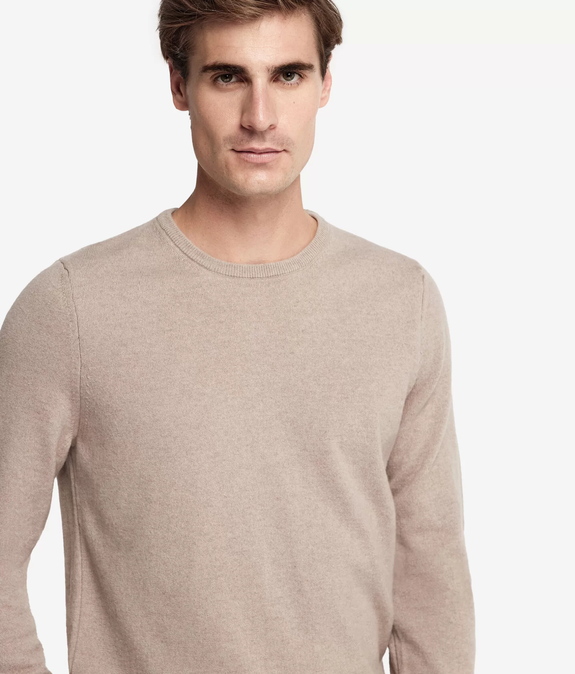 Maglione Falconeri in Cashmere Extra Morbido - Beige Sabbia con Collo Alto, Modello Autunno 2023 - Intramontabile e Confortevole
