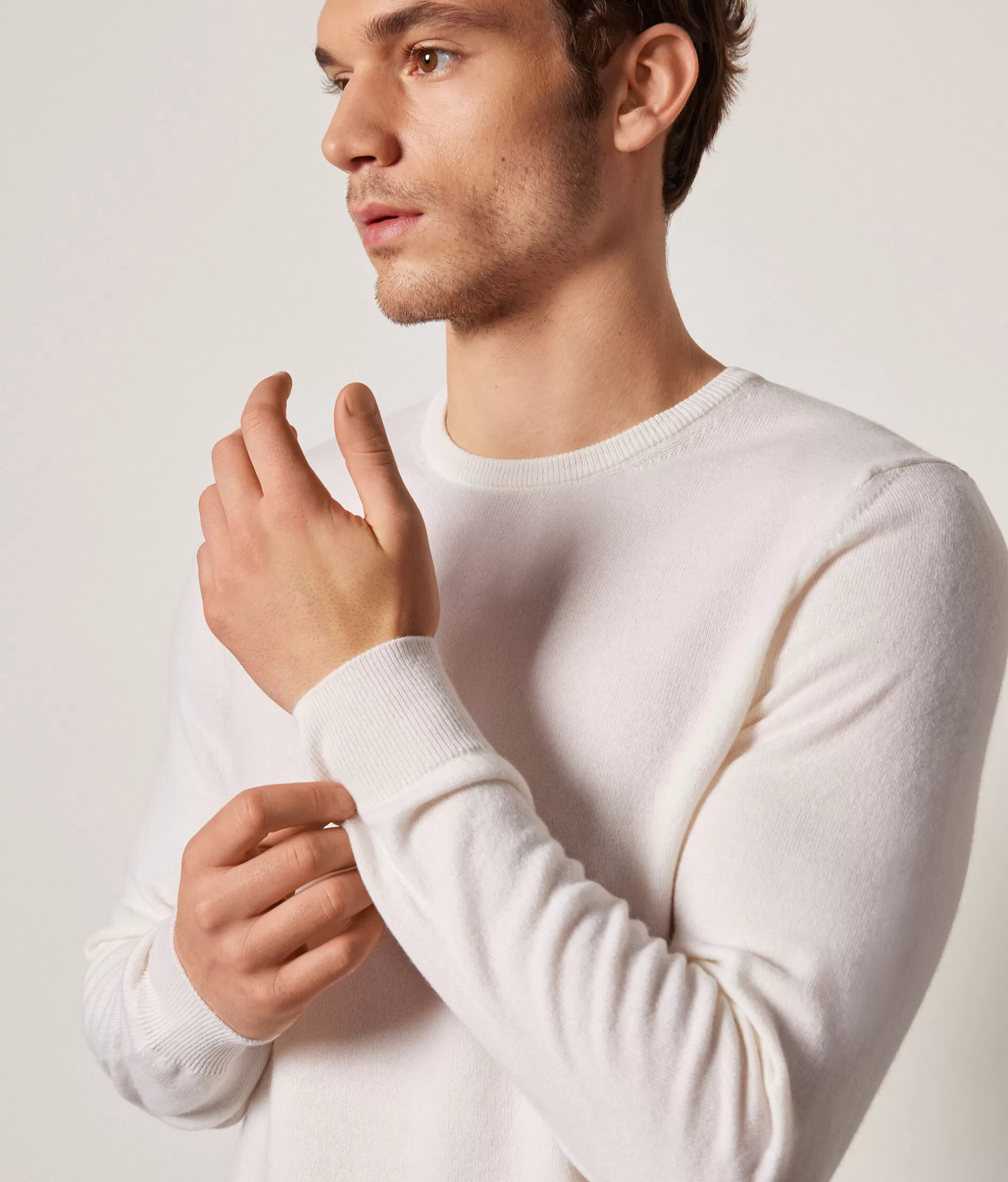 Falconeri Maglione Cashmere Ultra Morbido Confezione Elegante - Bianco Latteo, Comodità Senza Pari