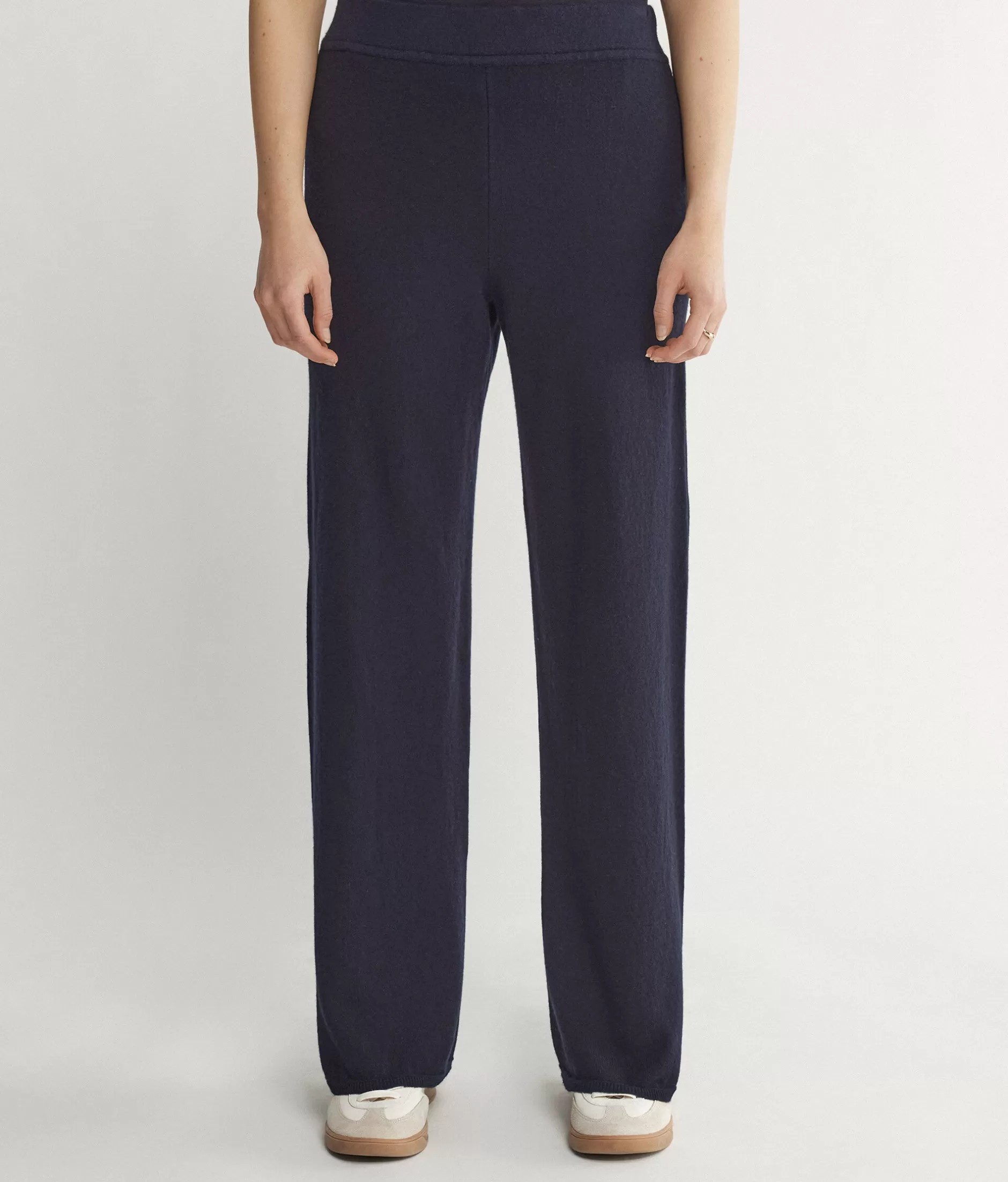 Falconeri Pantaloni Palazzo in Cashmere Ultra Morbido - Offerta Imperdibile, Blu Navy Elegante Modello 9400 Conforto Senza Paragoni