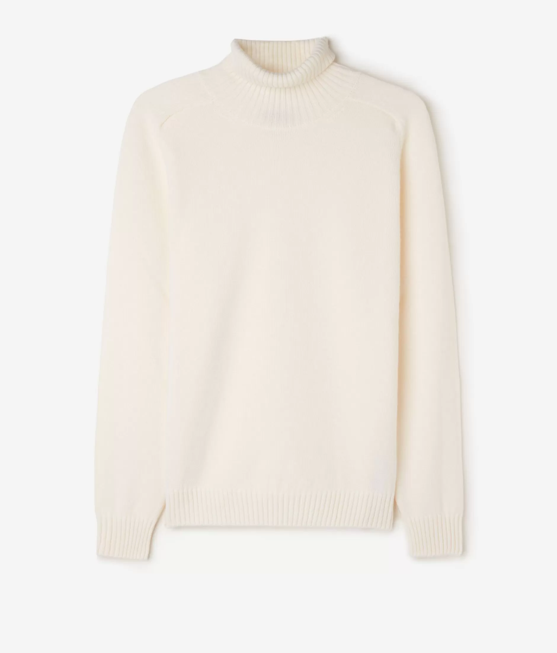 Falconeri Maglione Dolcevita Invernale - Cashmere Ipermorbido Bianco Latte, Collo Alto Confortevole, Tessuto Pregiato per Stagione Fredda