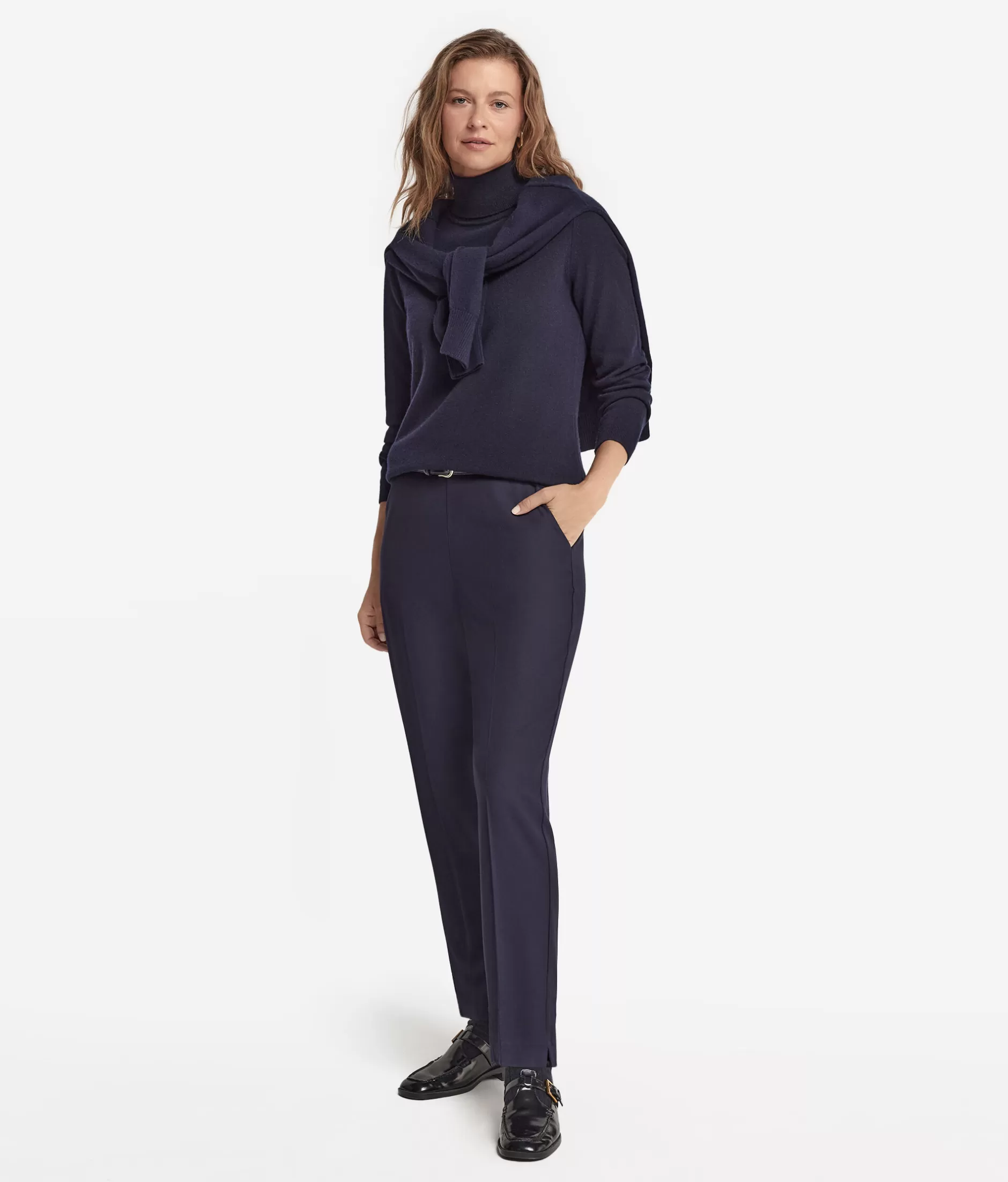 Falconeri Maglione Dolcevita Cashmere Super Morbido - Blu Marino Elegante, In Offerta Limitata