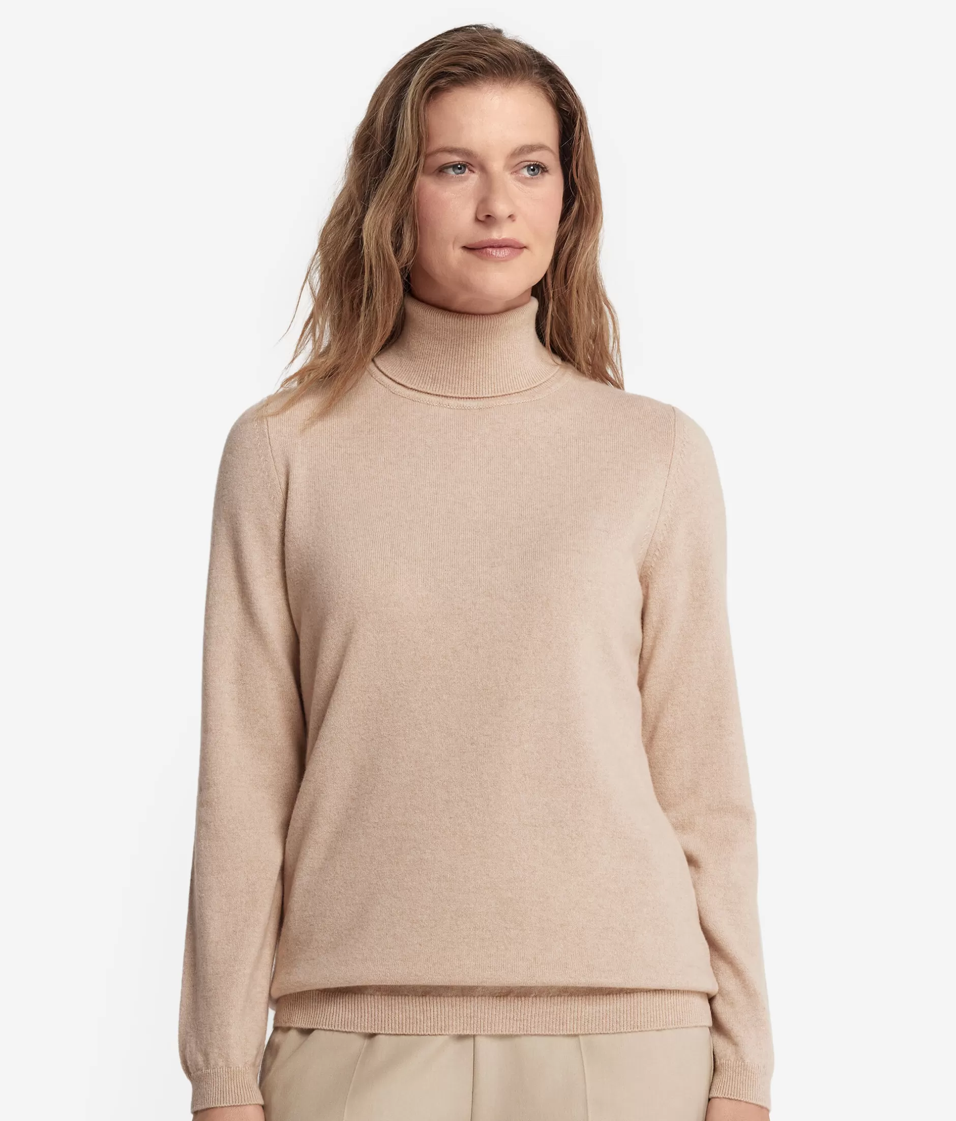Falconeri: Maglione Dolcevita in Cashmere Ultra Morbido, Tinta Crema - Saldi Esclusivi