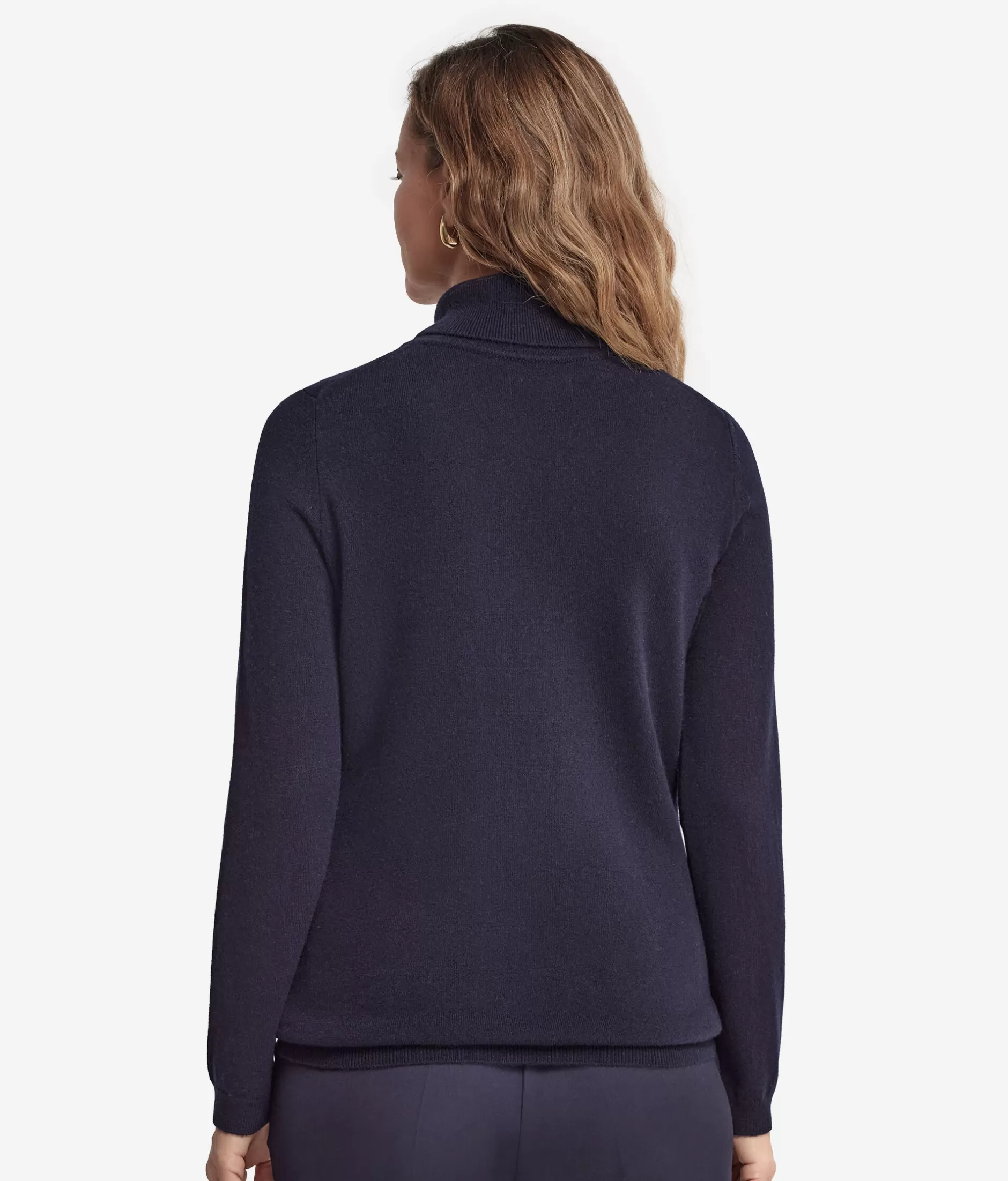 Falconeri Maglione Dolcevita Cashmere Super Morbido - Blu Marino Elegante, In Offerta Limitata