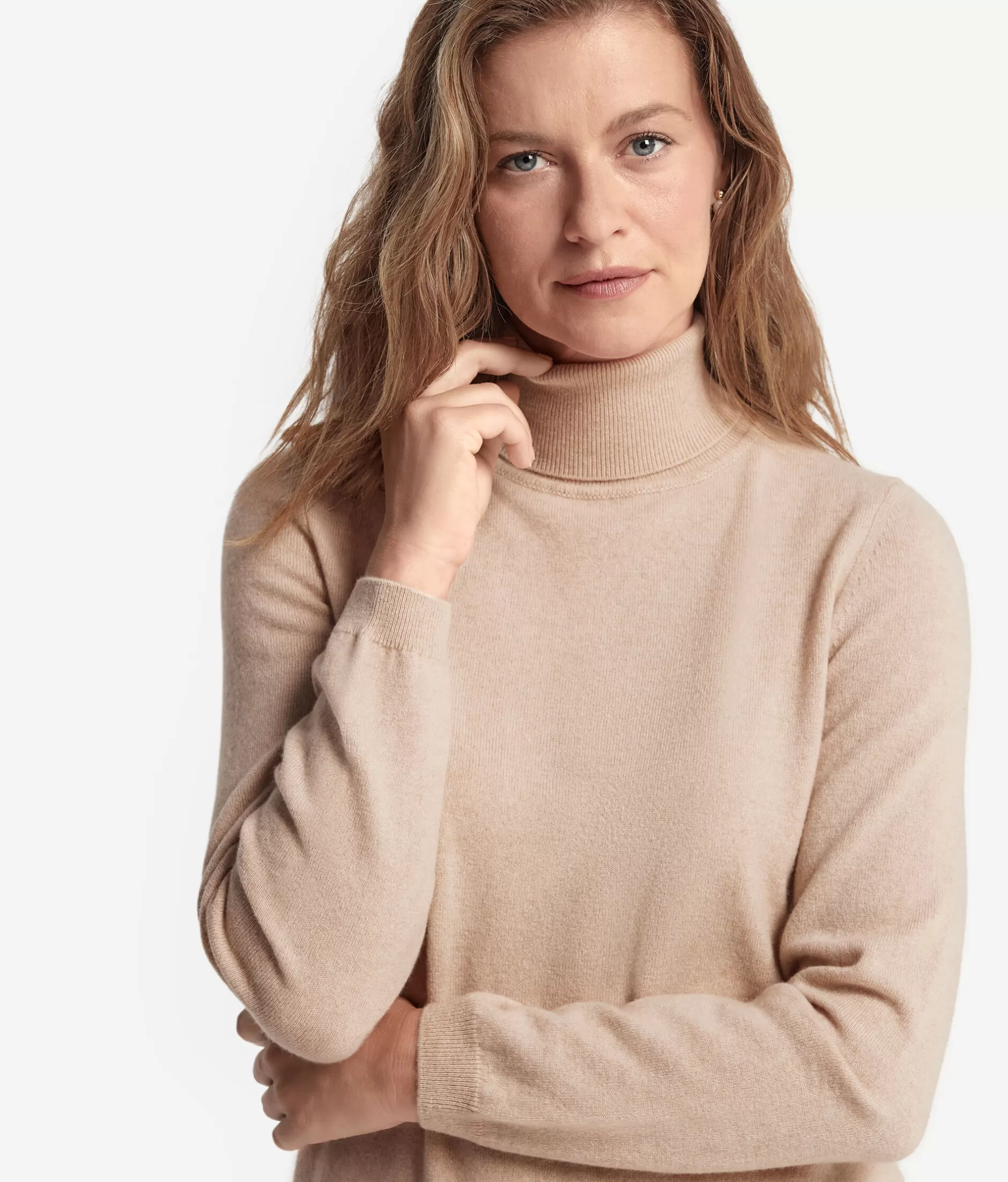 Falconeri: Maglione Dolcevita in Cashmere Ultra Morbido, Tinta Crema - Saldi Esclusivi