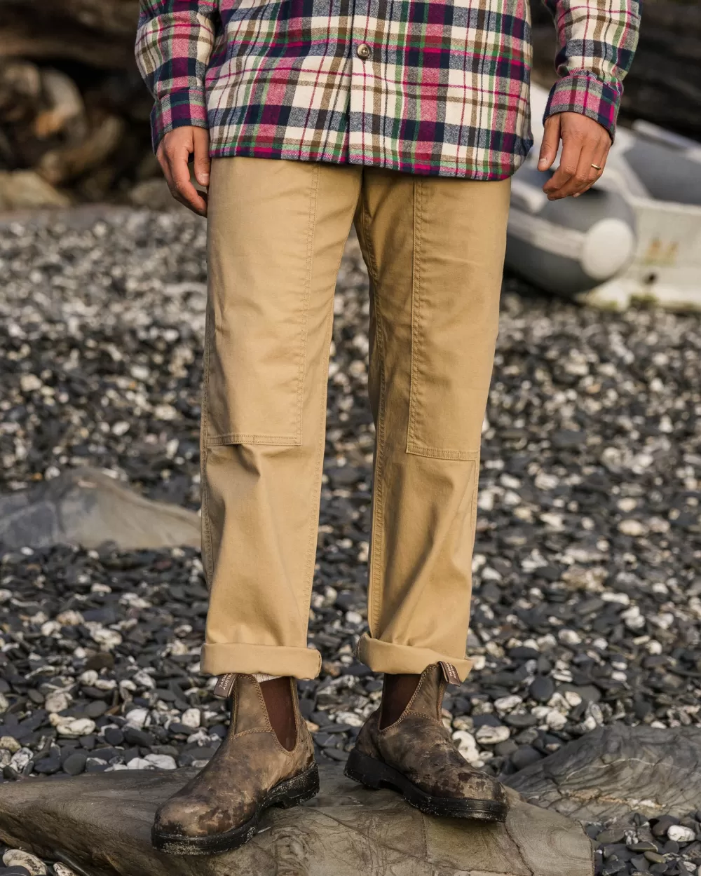 Floris van Bommel Design - Pantaloni Uomo in Tela Canvas Organica Eco-Friendly, Vantage Collection, Comodi e Resistente