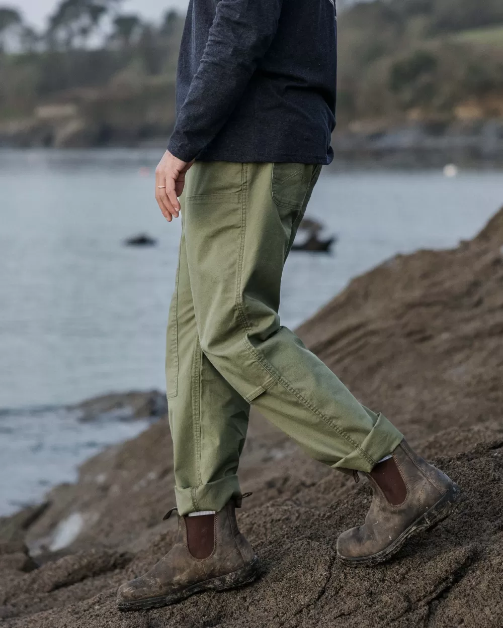 Pantaloni Eleganti Vantage in Tessuto Organico Canvas - Floris van Bommel