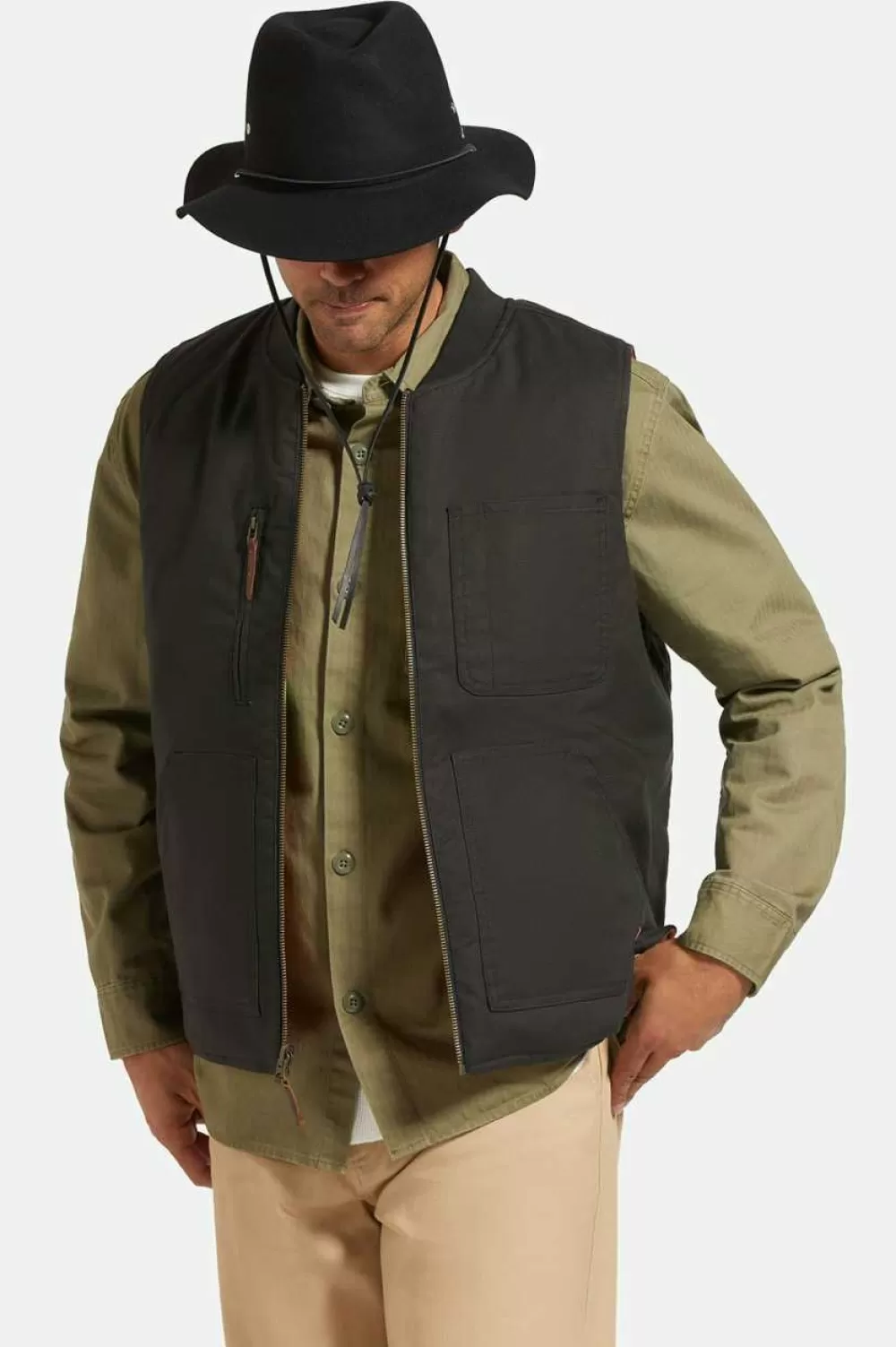 Brixton Wesley Cappello Pieghevole con Protezione Climatica^Fedora Elegante Donna a Tesa Larga | Stile senza Tempo & Pronto per ogni Occasione