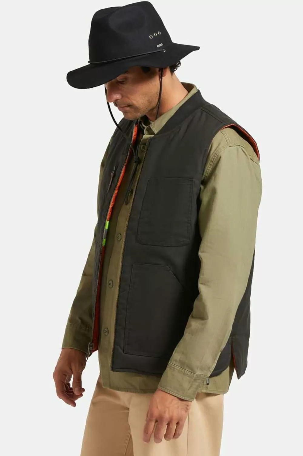 Brixton Wesley Cappello Pieghevole con Protezione Climatica^Fedora Elegante Donna a Tesa Larga | Stile senza Tempo & Pronto per ogni Occasione