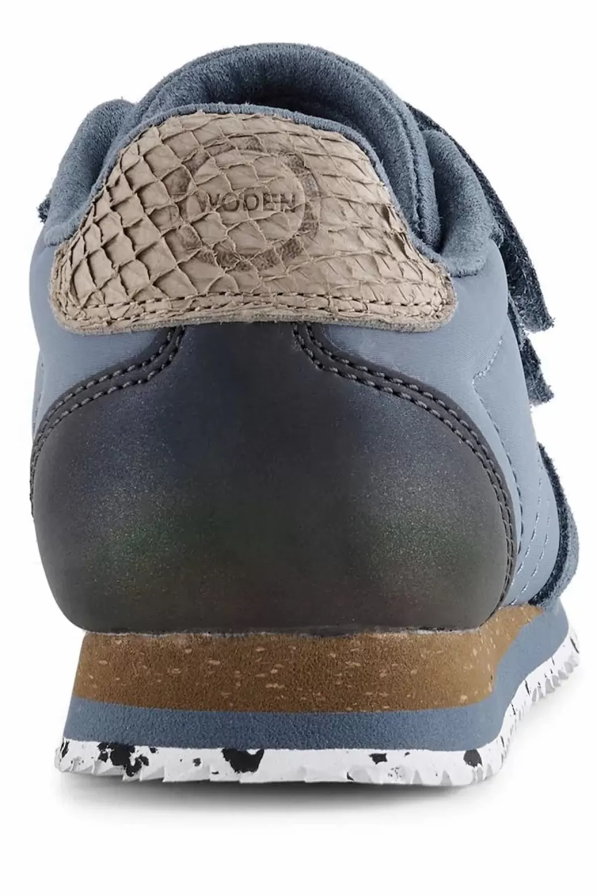 Stivaletti Børn in pelle scamosciata blu polvere - Stile retrò con dettagli ispirazione vichinga e design nordico Woden
